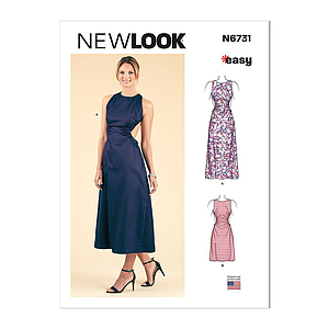 Patron New Look 6731 -  Robe a 2 longueurs du 34 au 46 (FR)