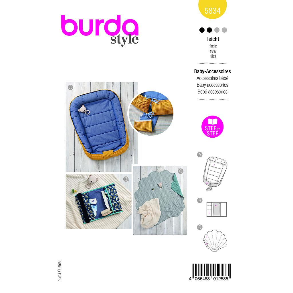 Patron Burda 5834-Accessoires bébé