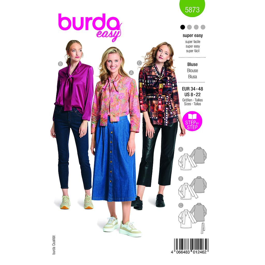 [B5873] Patron Burda 5873-Blouse