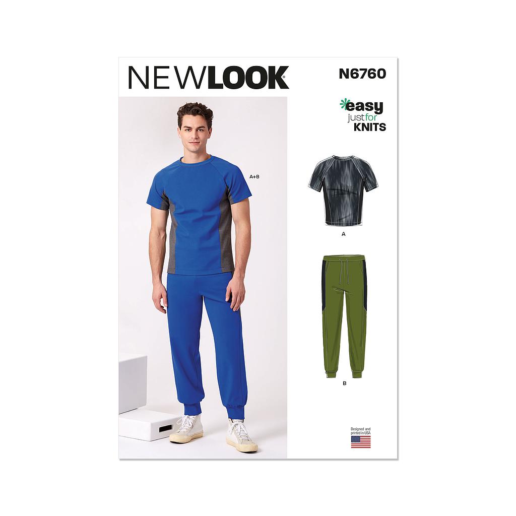 [NL6760] Patron New Look 6760 -  Haut et pantalon (S-M-L-XL-XXL)