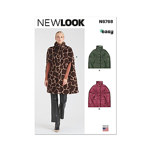 Patron New Look 6768 - Cape du 36 au 54 FR