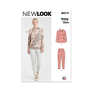 Patron New Look 6771 - Haut et pantalon du 32 au 54 FR