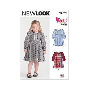 Patron New Look -  Robe pour enfants du 3 au 8 ans