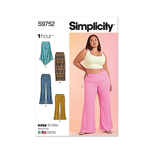 Patron Simplicity 9752 - Jupes et pantalons du 48 au 66 FR