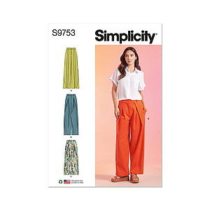Patron Simplicity 9753 - Pantalon chic du 32 au 50 FR