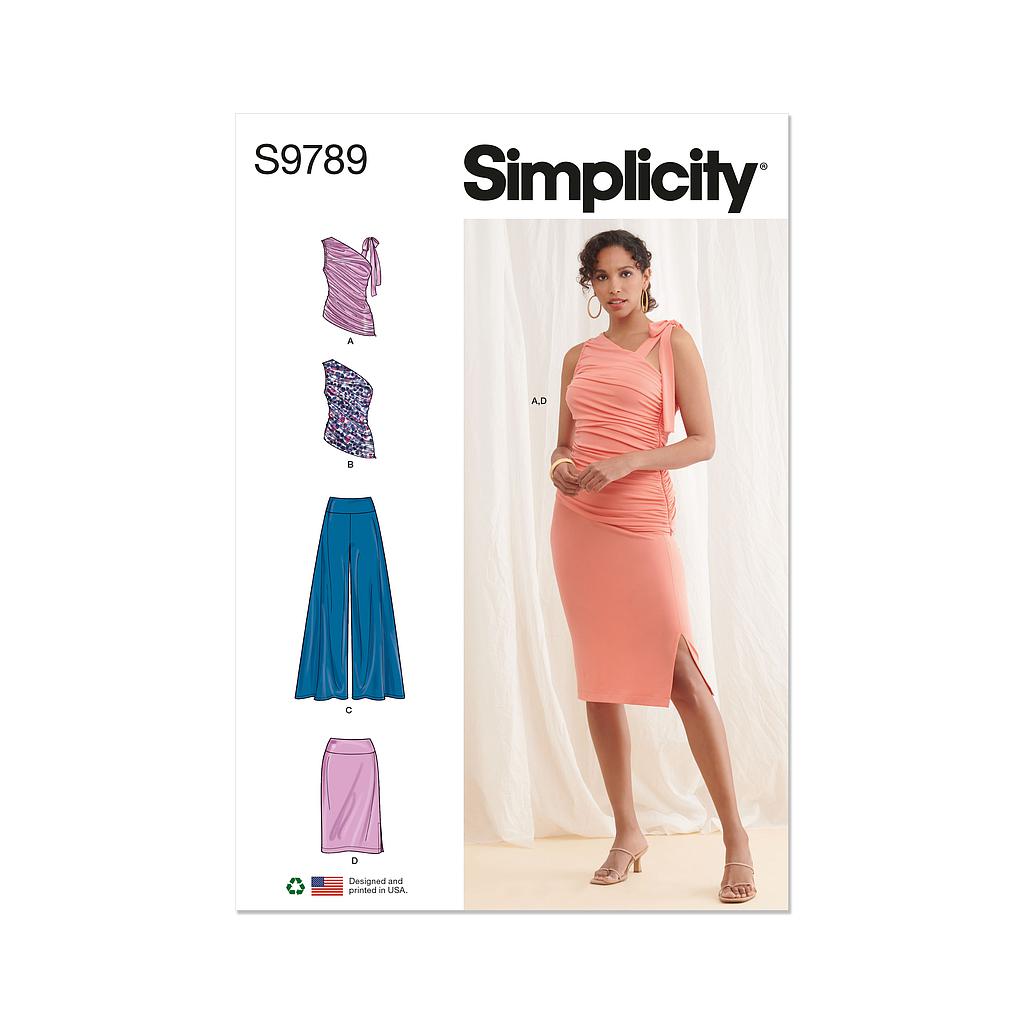 Patron Simplicity 9789 - Haut du 32 au 48 FR
