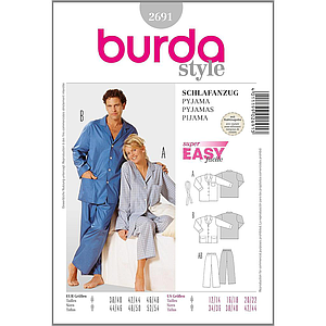Patron Burda 2691 Pyjama