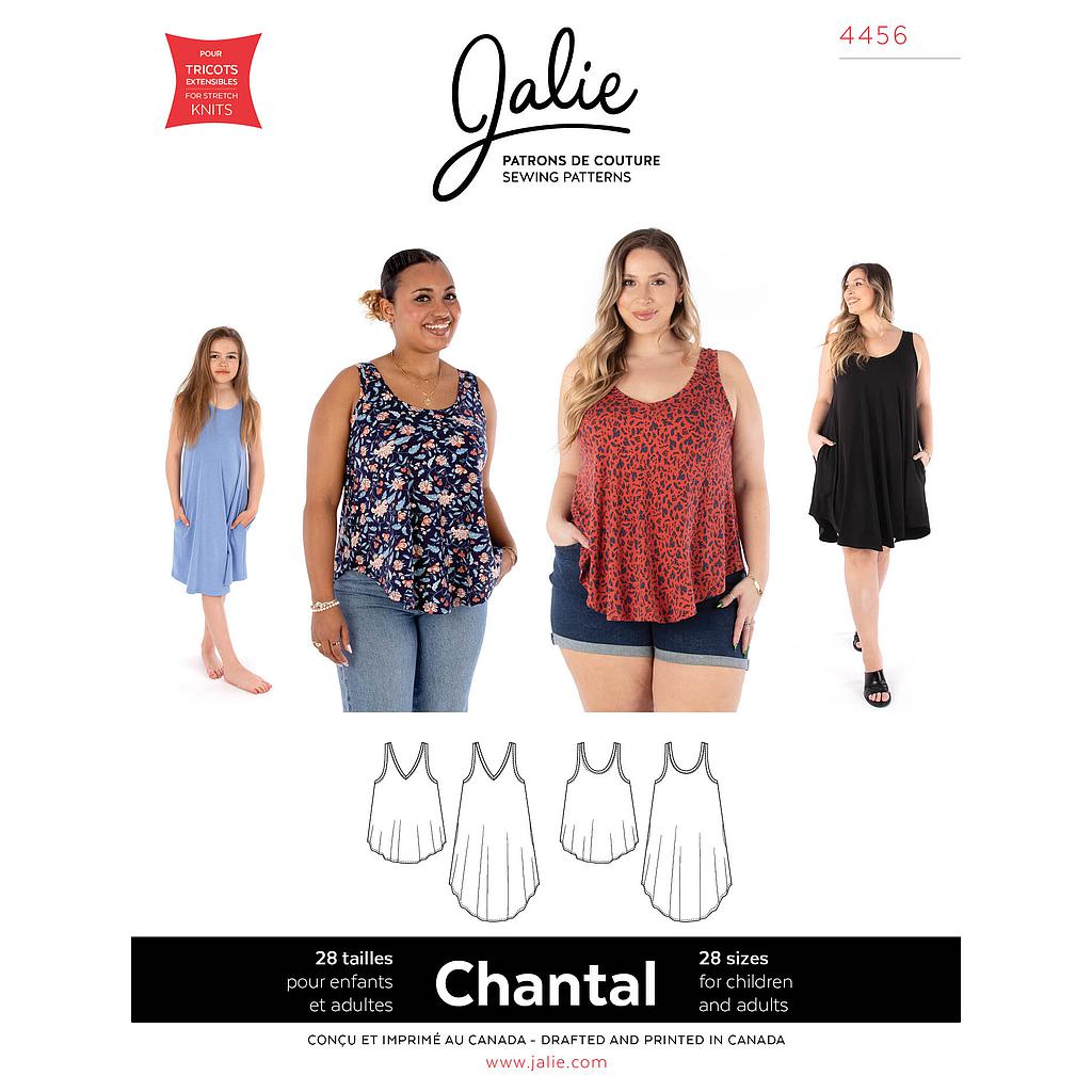 [JAL-4456] Patron Jalie 4456 - Camisole et robe évasées - CHANTAL