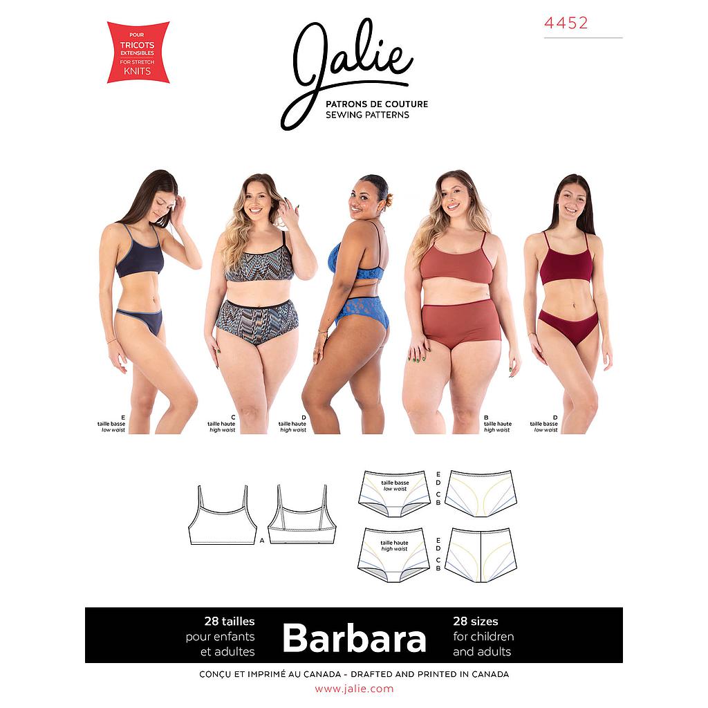 Patron Jalie 4452 - Ensemble de sous-vêtements