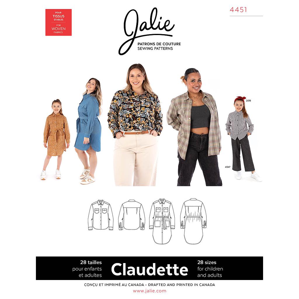 [JAL-4451] Patron Jalie 4451 - Chemisier et robe - CLAUDETTE