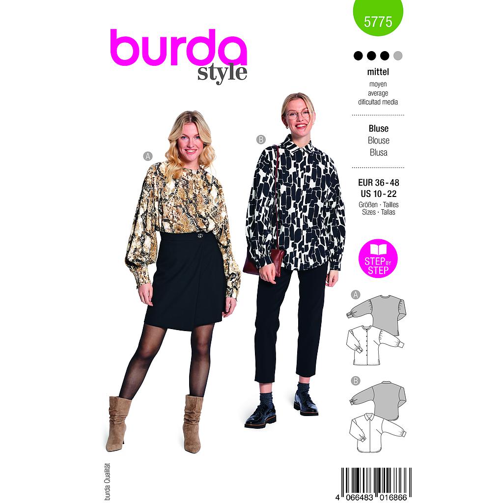 [B5775] Patron Burda 5775 - Blouses