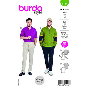 Patron Burda 5744 - Pullover