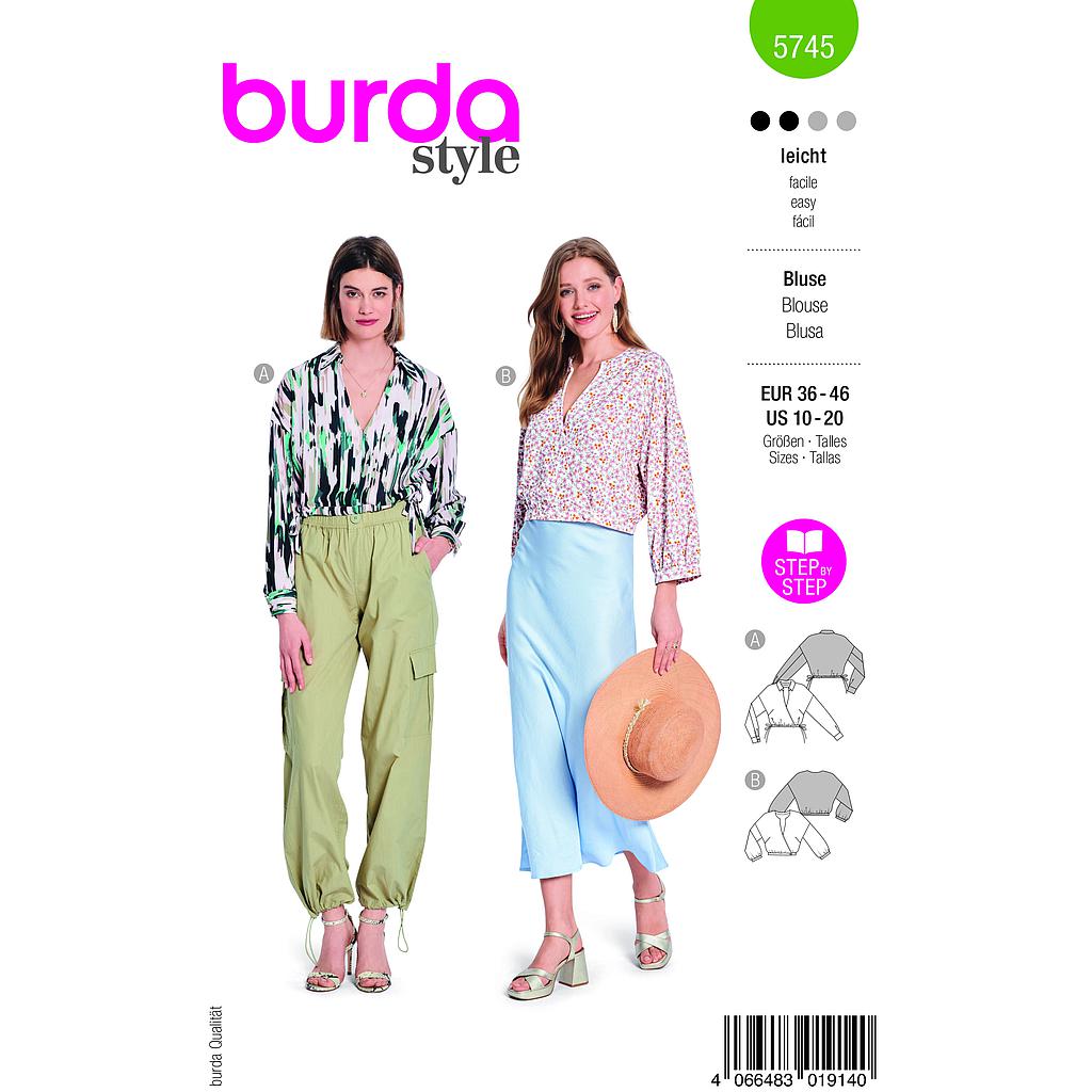 [B5745] Patron Burda 5745 - Blouse