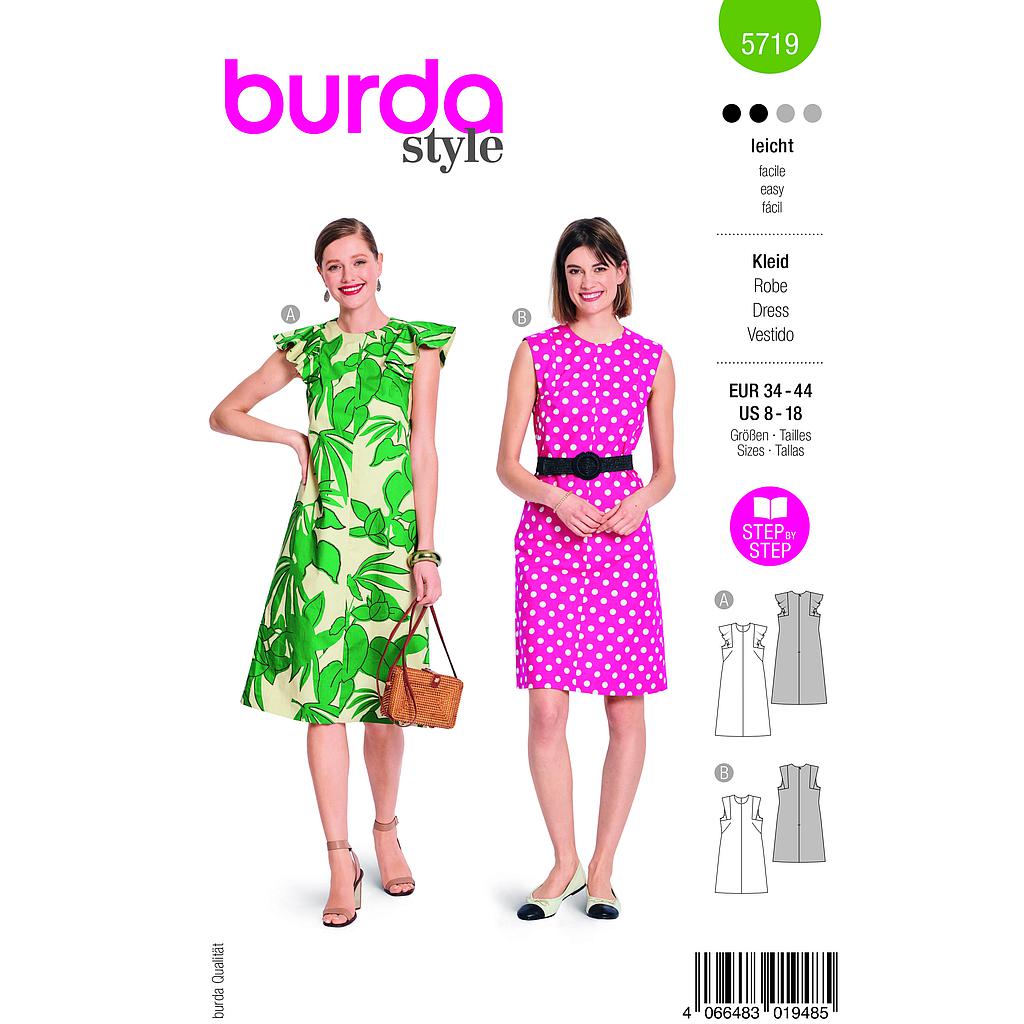 [B5719] Patron Burda 5719 - Robe