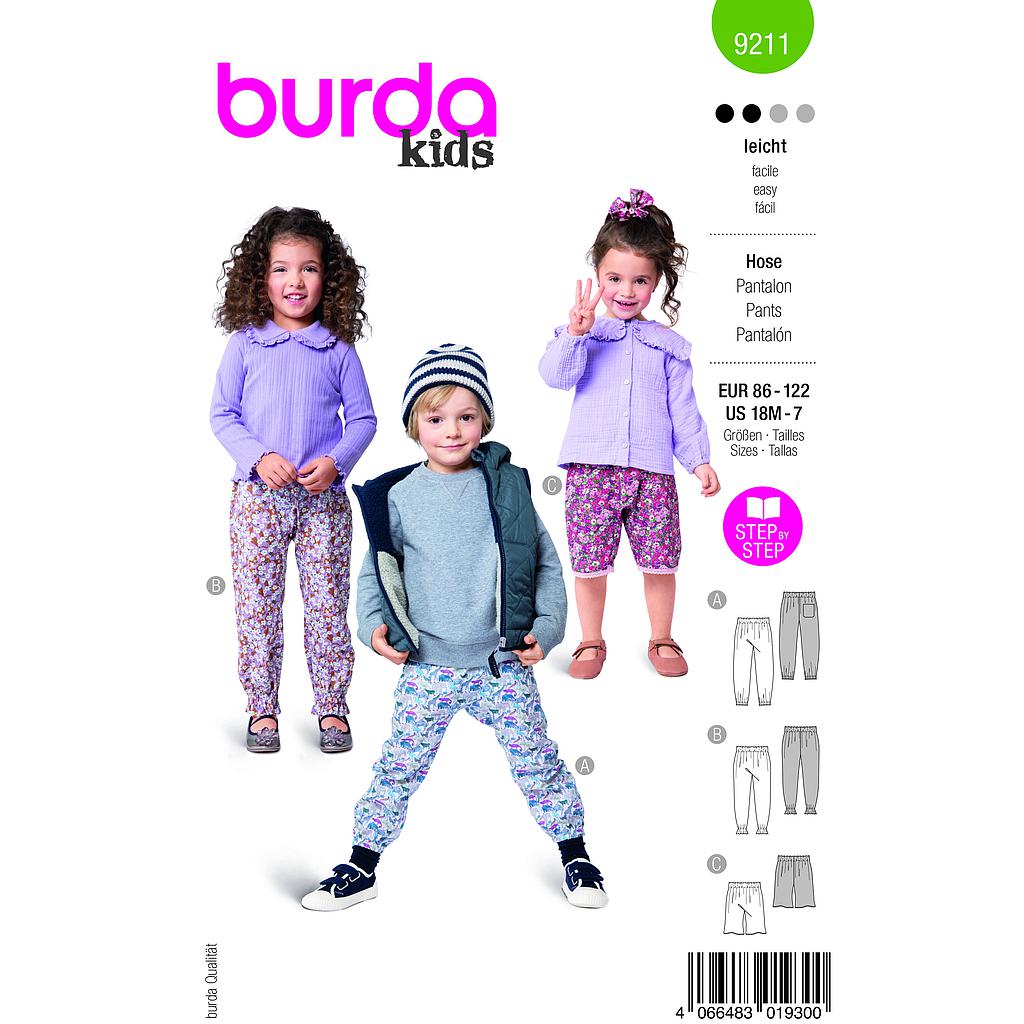 [B9211] Patron Burda 9211 - Pantalon
