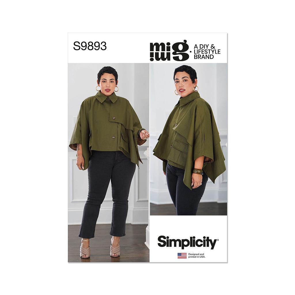 [S9893.A] Patron Simplicity 9893- Cape