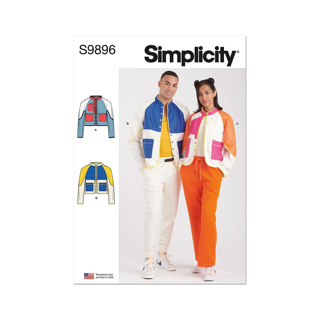 [S9896.A] Patron Simplicity 9896 - Veste