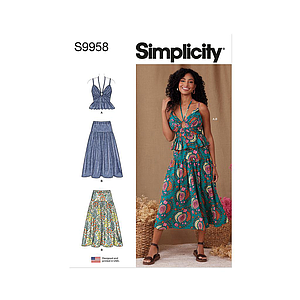 Patron Simplicity 9958 - Haut et jupe