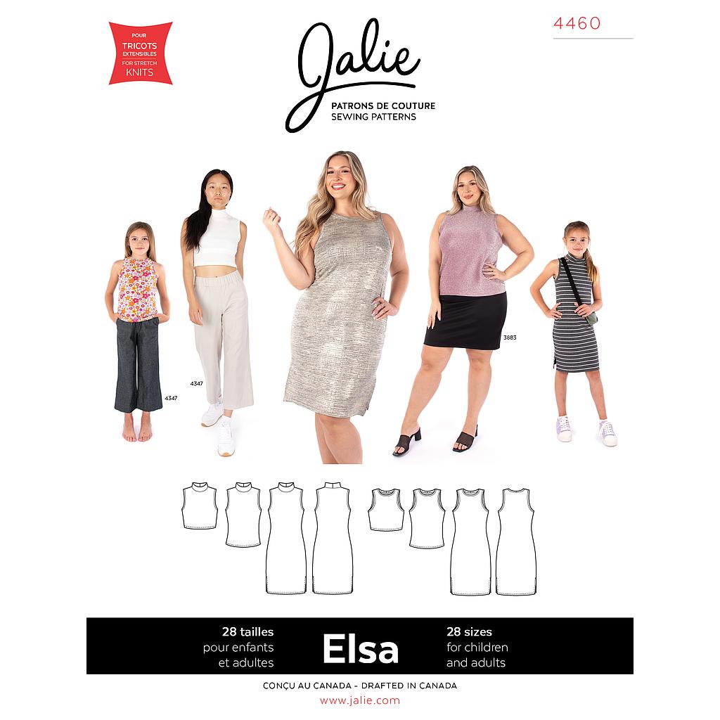 [JAL-4460] Patron Jalie 4460 - ELSA - Hauts et robe sans manches