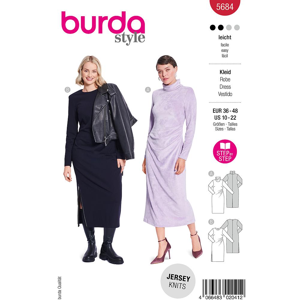 [B5684] Patron Burda 5684 - Robe