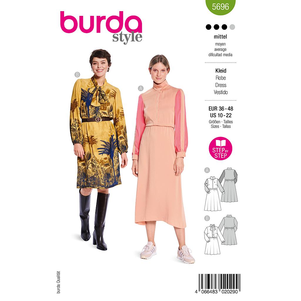 [B5696] Patron Burda 5696 - Robe