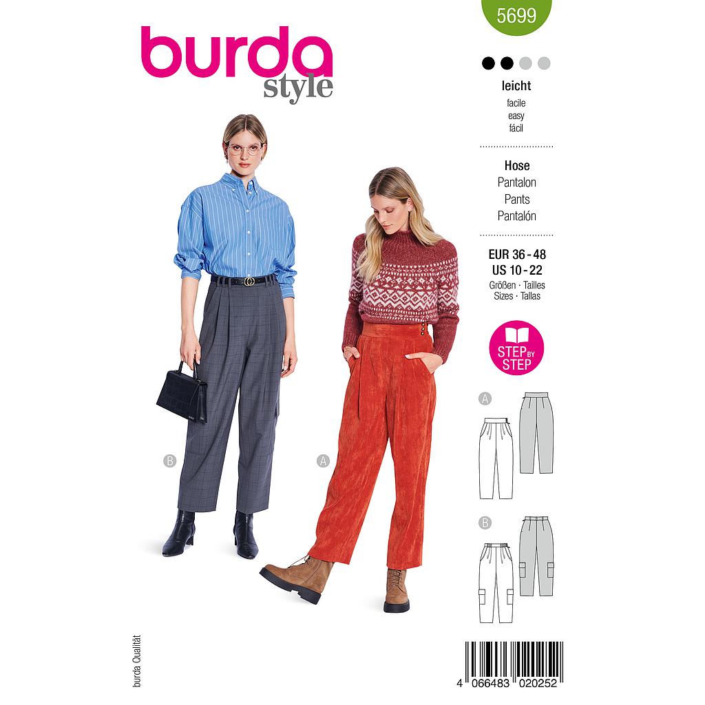[B5699] Patron Burda 5699 - Pantalon