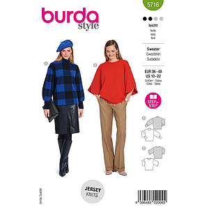 Patron Burda 5716 - Sweatshirt