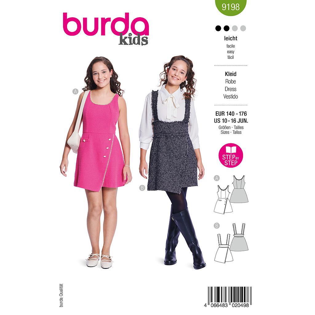 Patron Burda 9198 - Robe