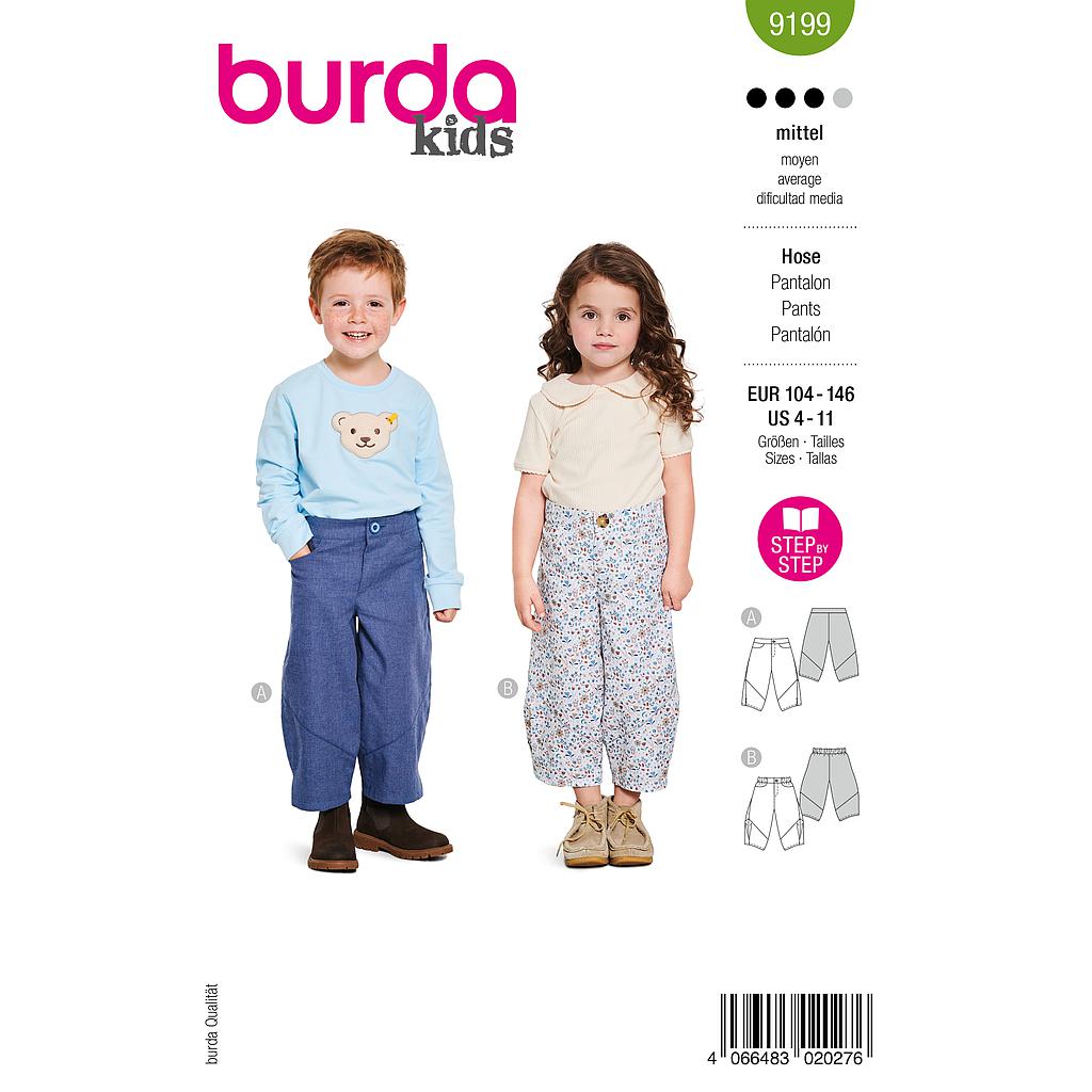 [B9199] Patron Burda 9199 - Pantalon
