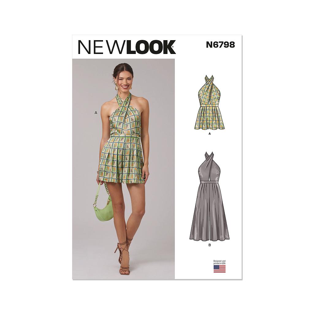 Patron New Look 6798 -  Combinaison femme