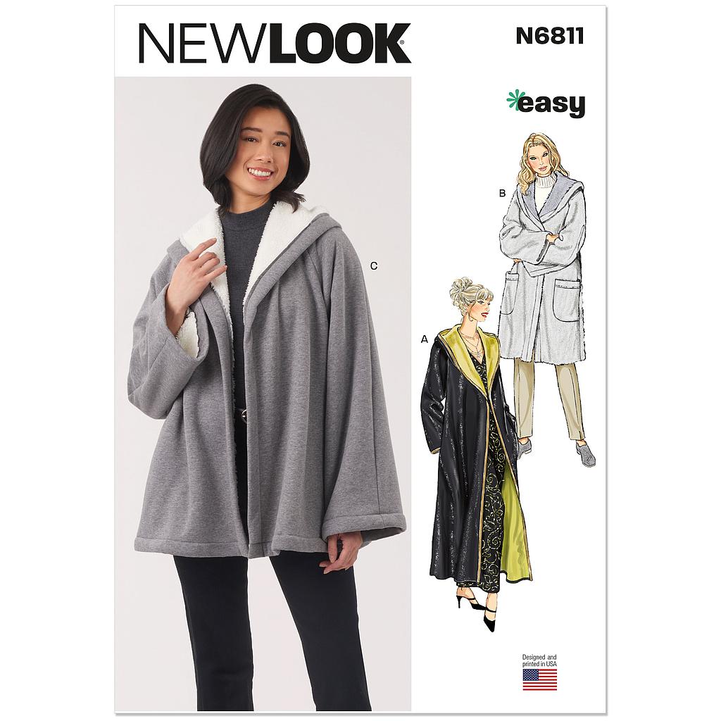 [NL6811] Patron New Look 6811 -  Manteau et veste
