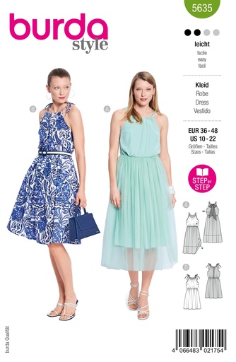 [B5635] Patron Burda 5635 - Robe