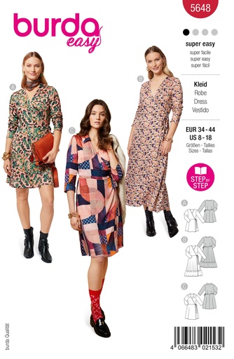 [B5648] Patron Burda 5648 - Robe
