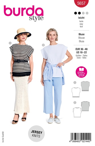 [B5657] Patron Burda 5657 - T-shirt