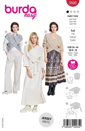 Patron Burda 5593 - Pull