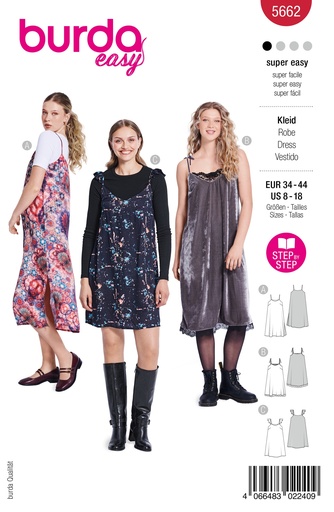 Patron Burda 5662 - Robes