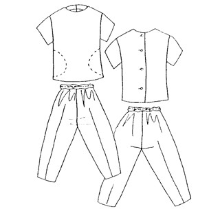 Patrón Frégoli N°117 Blusa y pantalón 4-10 años 