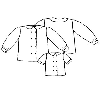 Patrón Frégoli N°130 Camisa de doble abotonadura 4-10 años