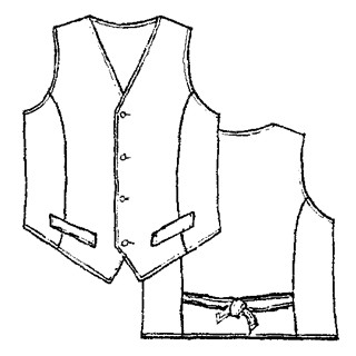 Patrón Frégoli N°135 Chaleco de traje 4-10 años