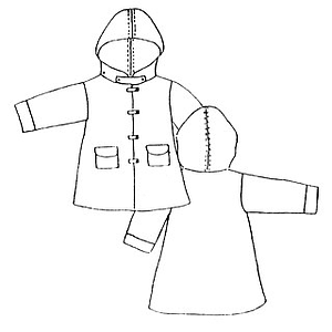 Patron Frégoli N°214 Duffle-coat classique, tailles 4 à 10 ans - 4/10 Ans - 