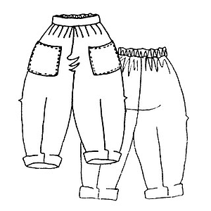 Patron Frégoli N°222 Pantalon taille dos élastiquée tailles 4 à 10 ans - 4/10 Ans - 