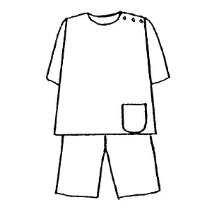 Patron Frégoli N°753 Pyjama homme manches courtes T. : 46-60 - T1/T2/T3/T - 