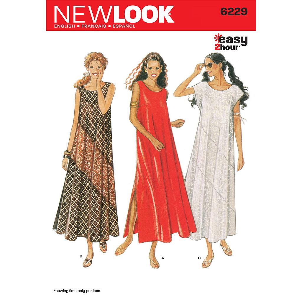 [NL6229] Patron New Look 6229 Robe