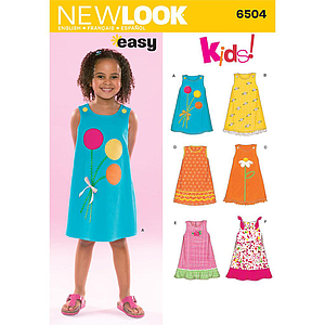 Patrón New Look 6504 Vestidos 