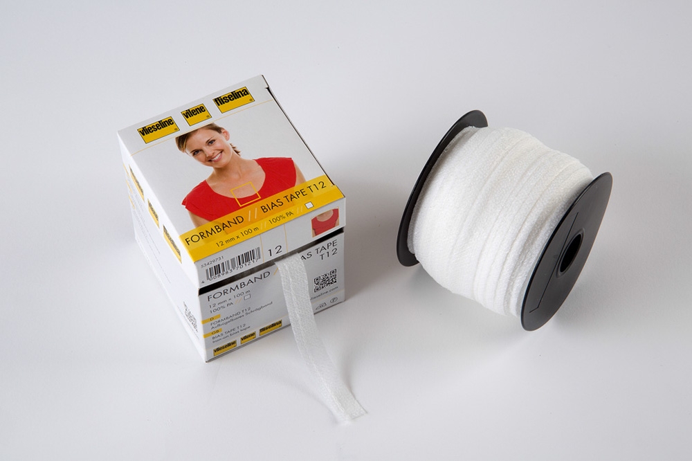 Formband - cinta de bies estabilizadora - blanco - 100m x 12mm 