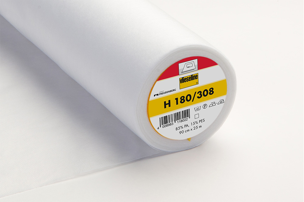 H 180 Entretela thermoadhesiva ligera - blanco - 25m x 90cm