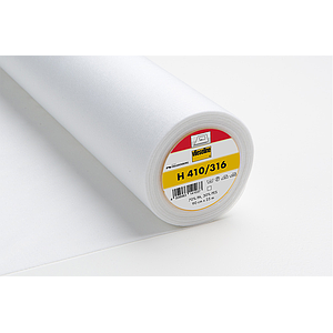H 410 Entoilage thermocollant souple - blanc - 90cm x 25m