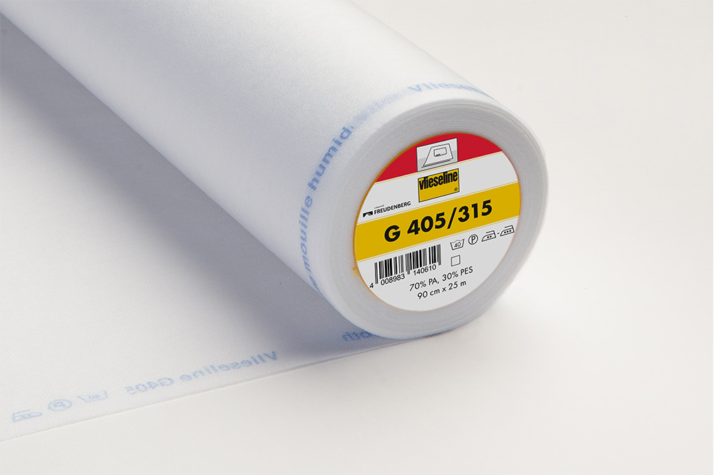 [53615905] G 405 Entoilage thermocollant souple - blanc - 90cm x 25m