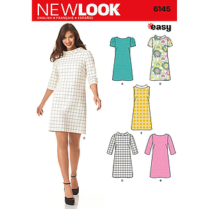 Patron New Look 6145 Robe droite