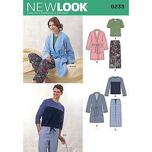 Patrón New Look 6233 Pijama